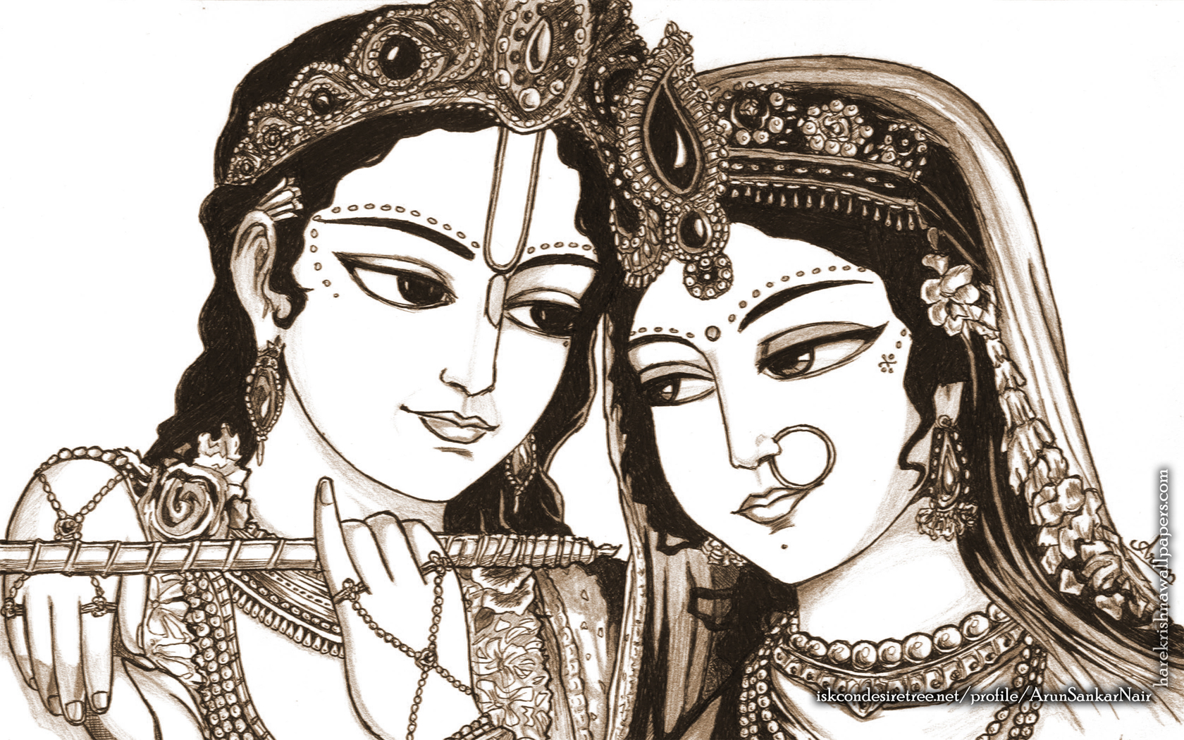 Radha Krishna Wallpaper (022) Size 1680x1050 Download