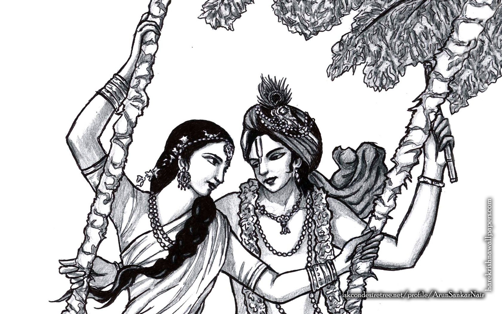 Radha Krishna Wallpaper (023) Size 1680x1050 Download