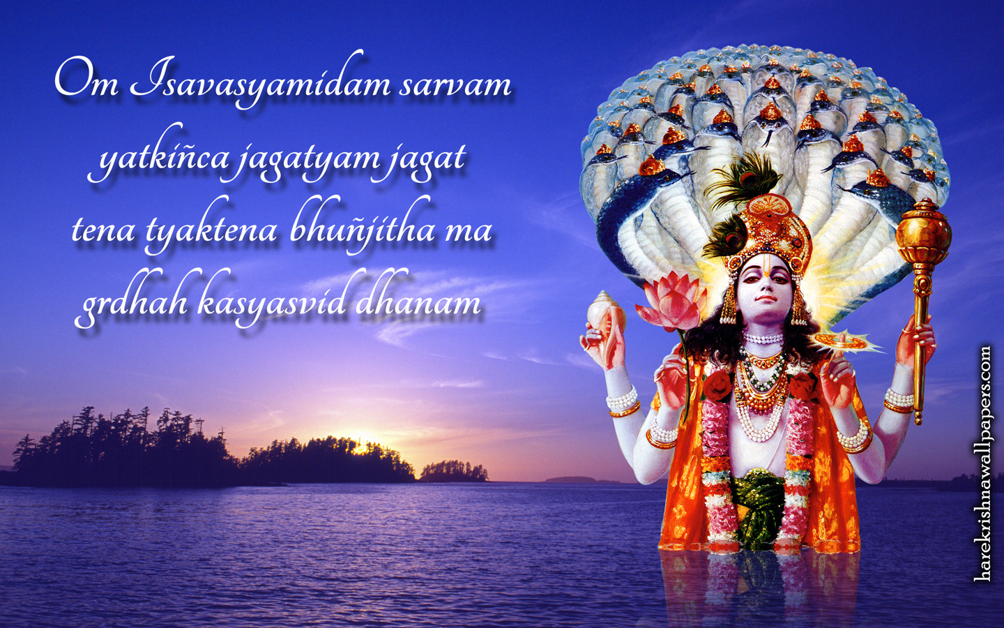 Sri Vishnu Wallpaper (001) Size 1440x900 Download