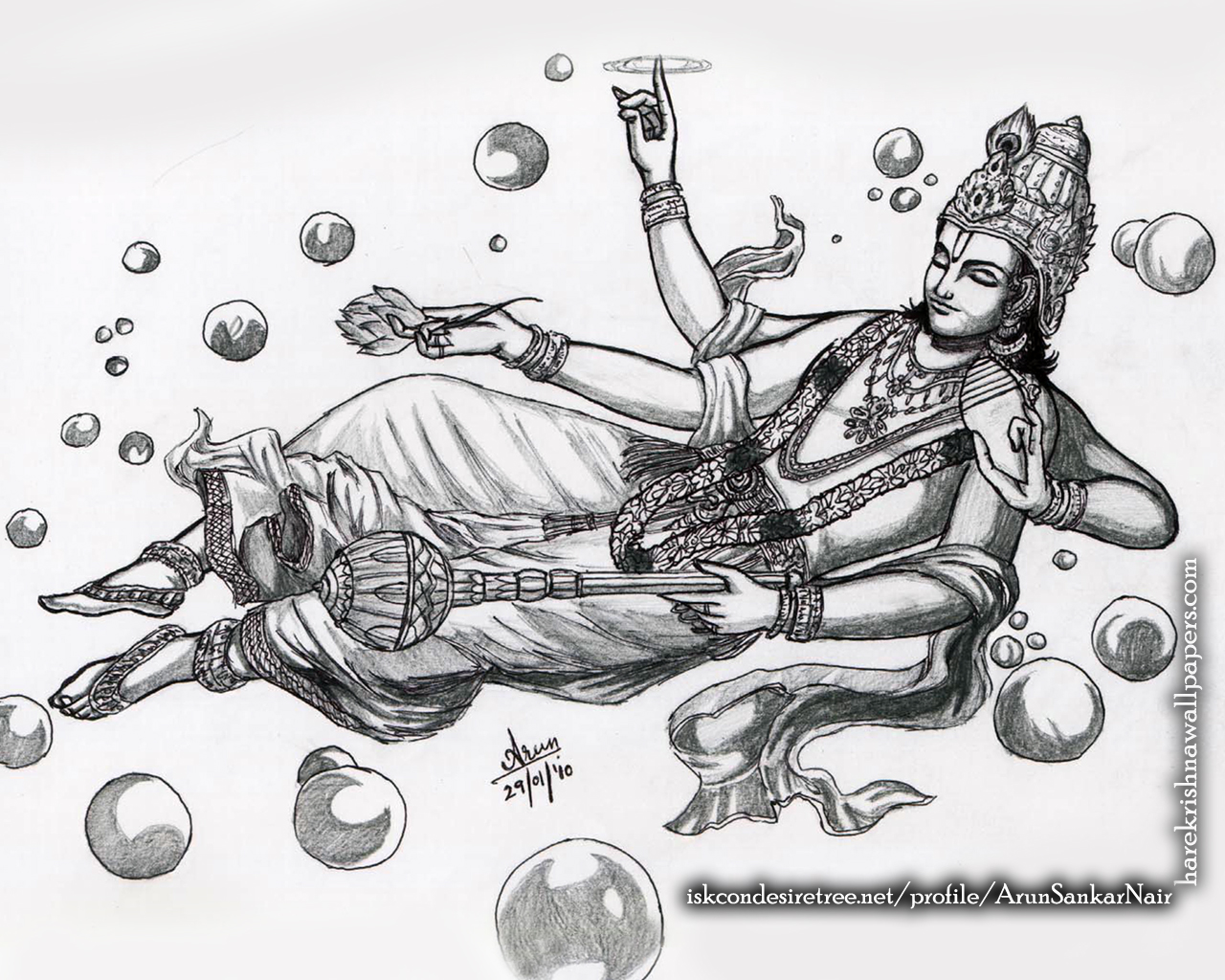 Sri Vishnu Wallpaper (003) Size 1280x1024 Download