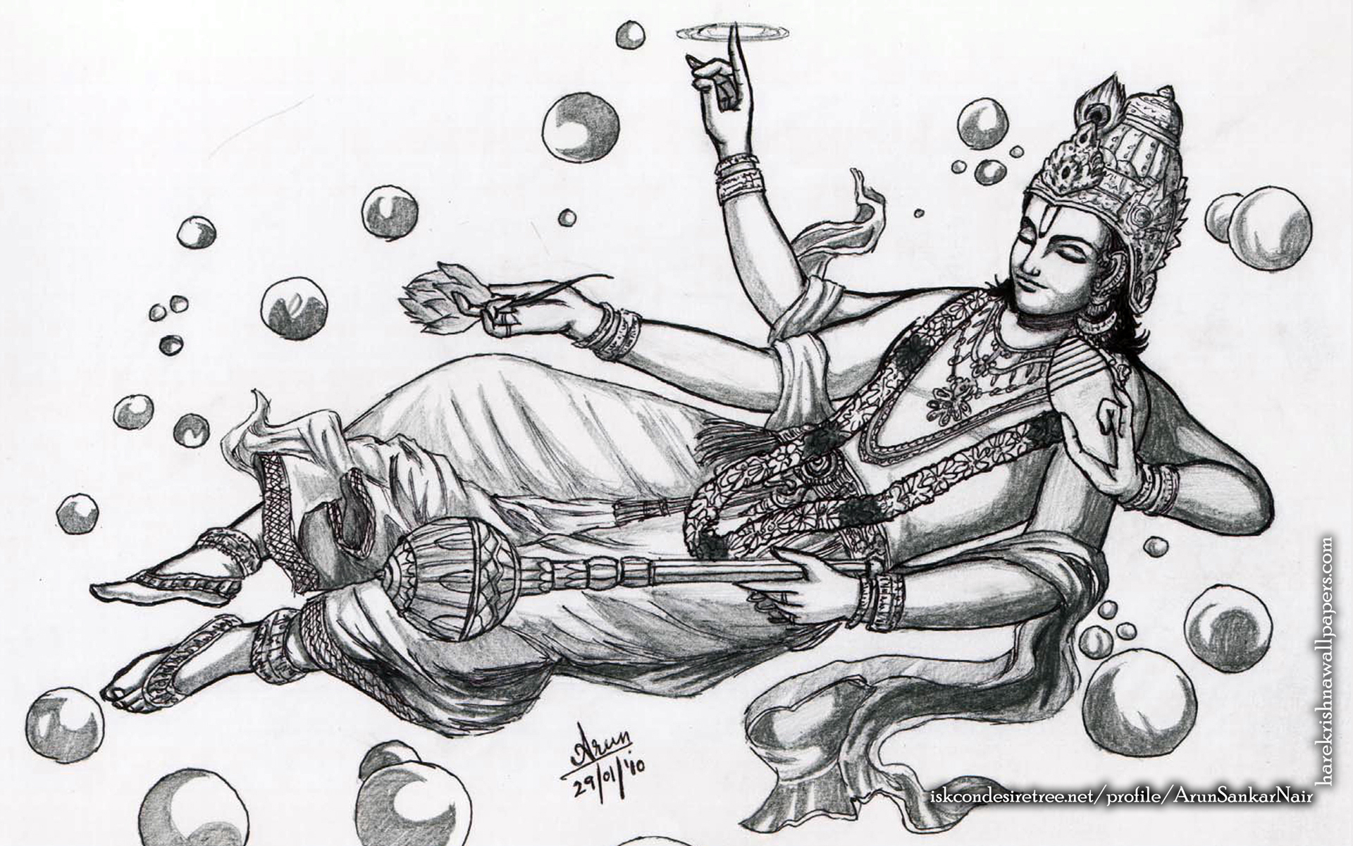 Sri Vishnu Wallpaper (003) Size 1920x1200 Download