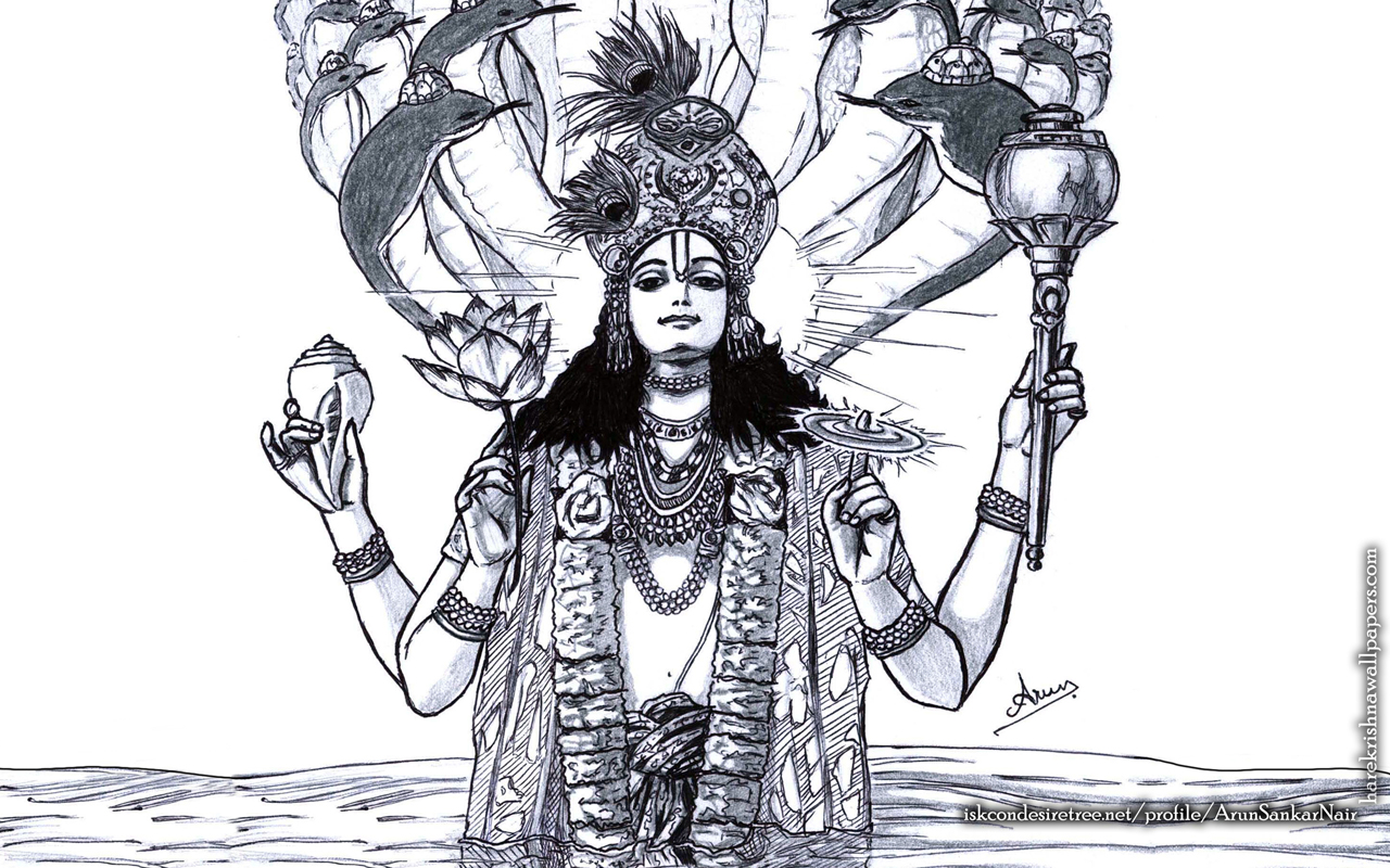 Sri Vishnu Wallpaper (004) Size 1280x800 Download