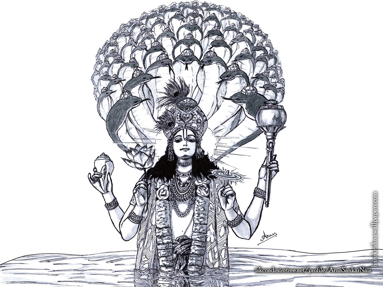 Sri Vishnu Wallpaper (004) Size 1280x960 Download