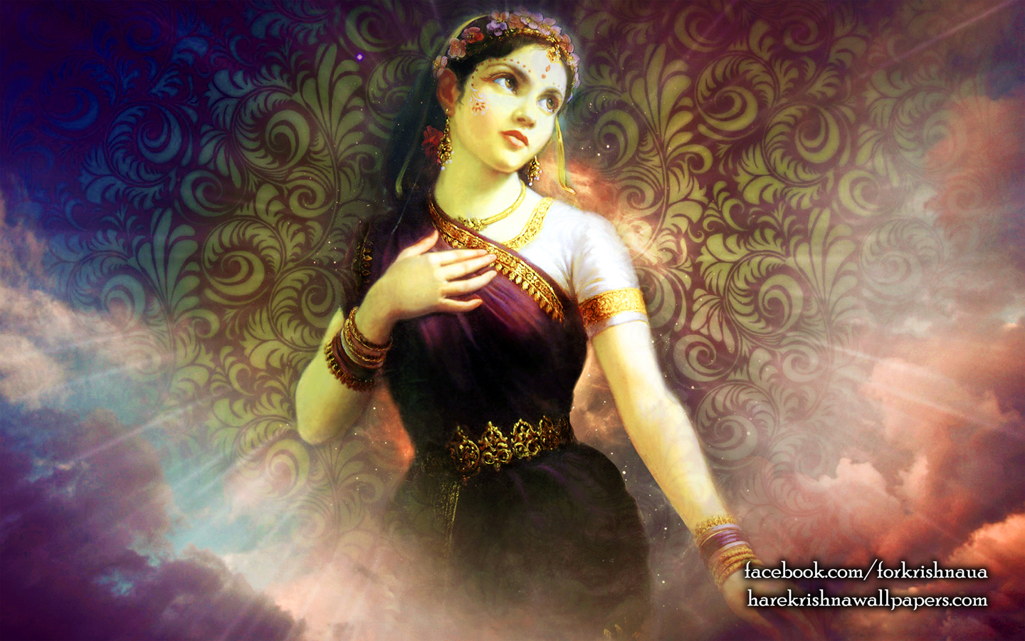 Srimati Radharani Wallpaper (003) Size 1440x900 Download