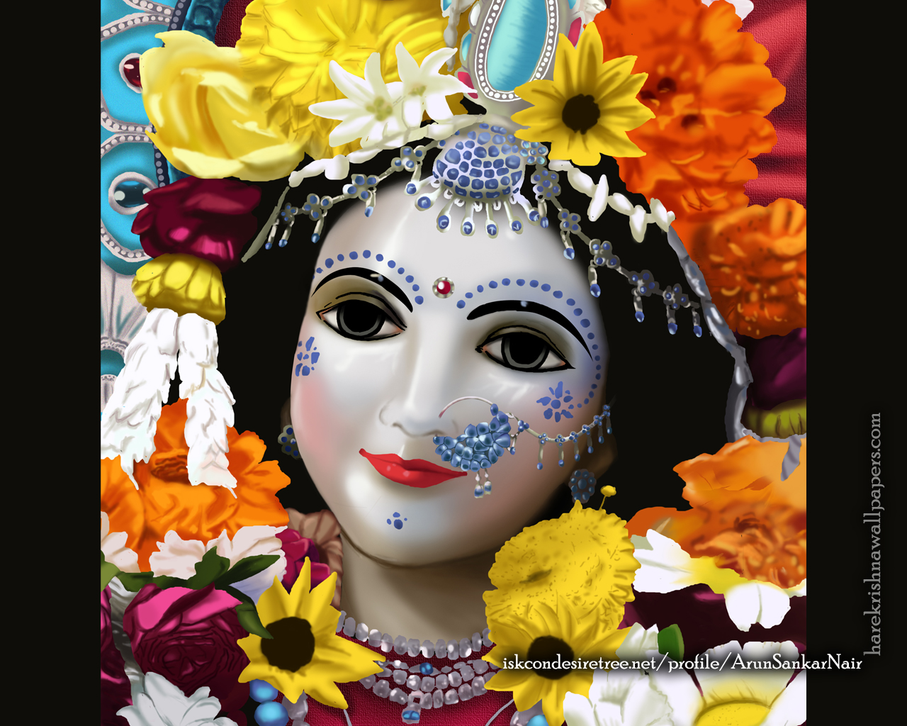 Srimati Radharani Wallpaper (005) Size 1280x1024 Download