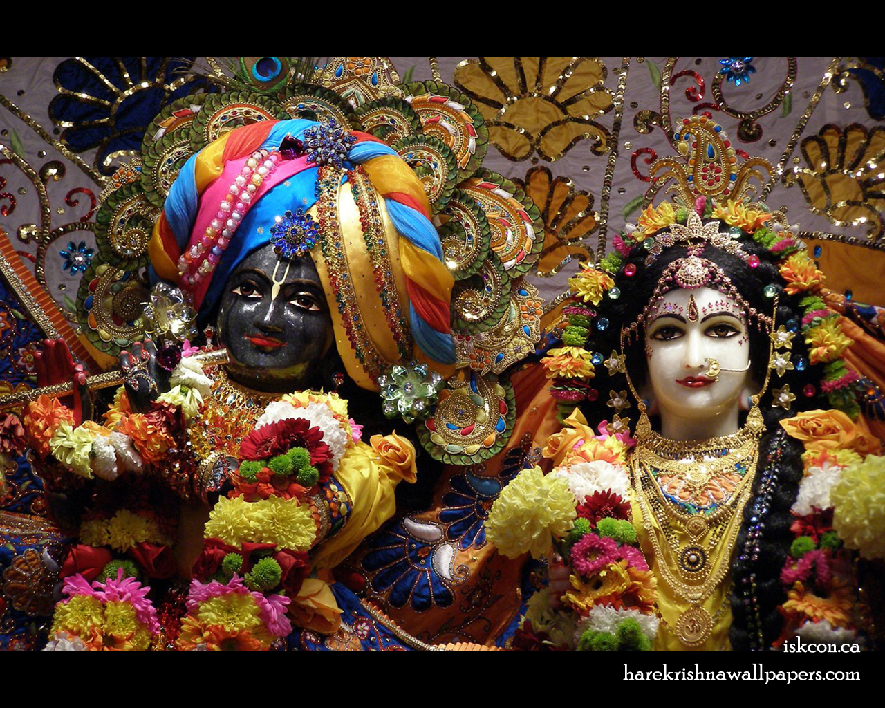 Sri Sri Radha Khirachora Gopinath Close up Wallpaper (001) Size 1280x1024 Download