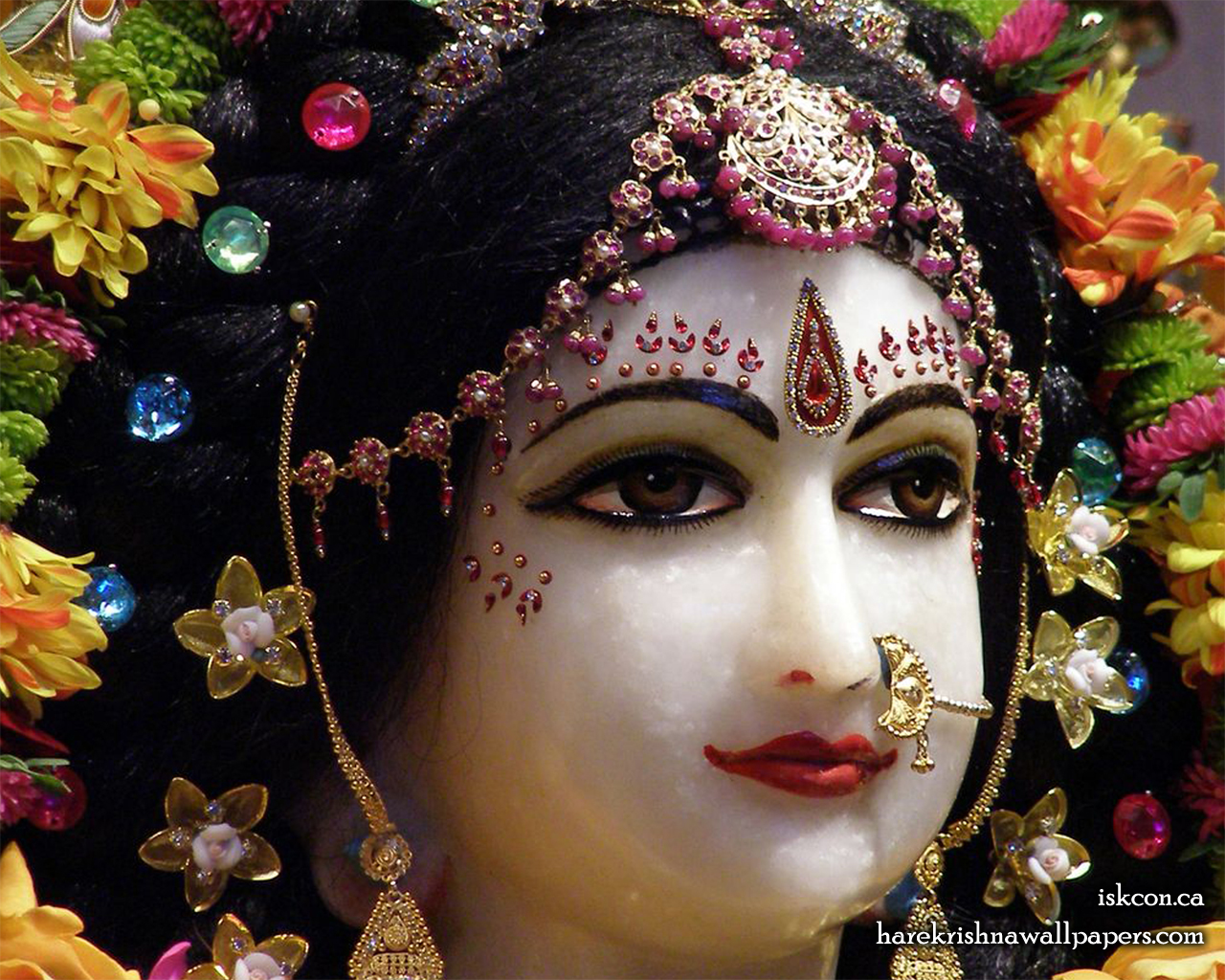 Sri Radha Close up Wallpaper (002) Size 1280x1024 Download