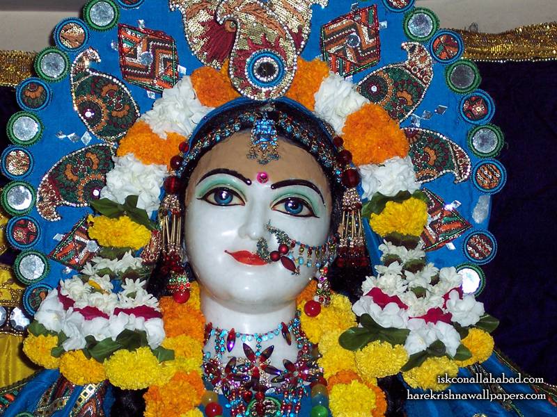 Sri Radha Close up Wallpaper