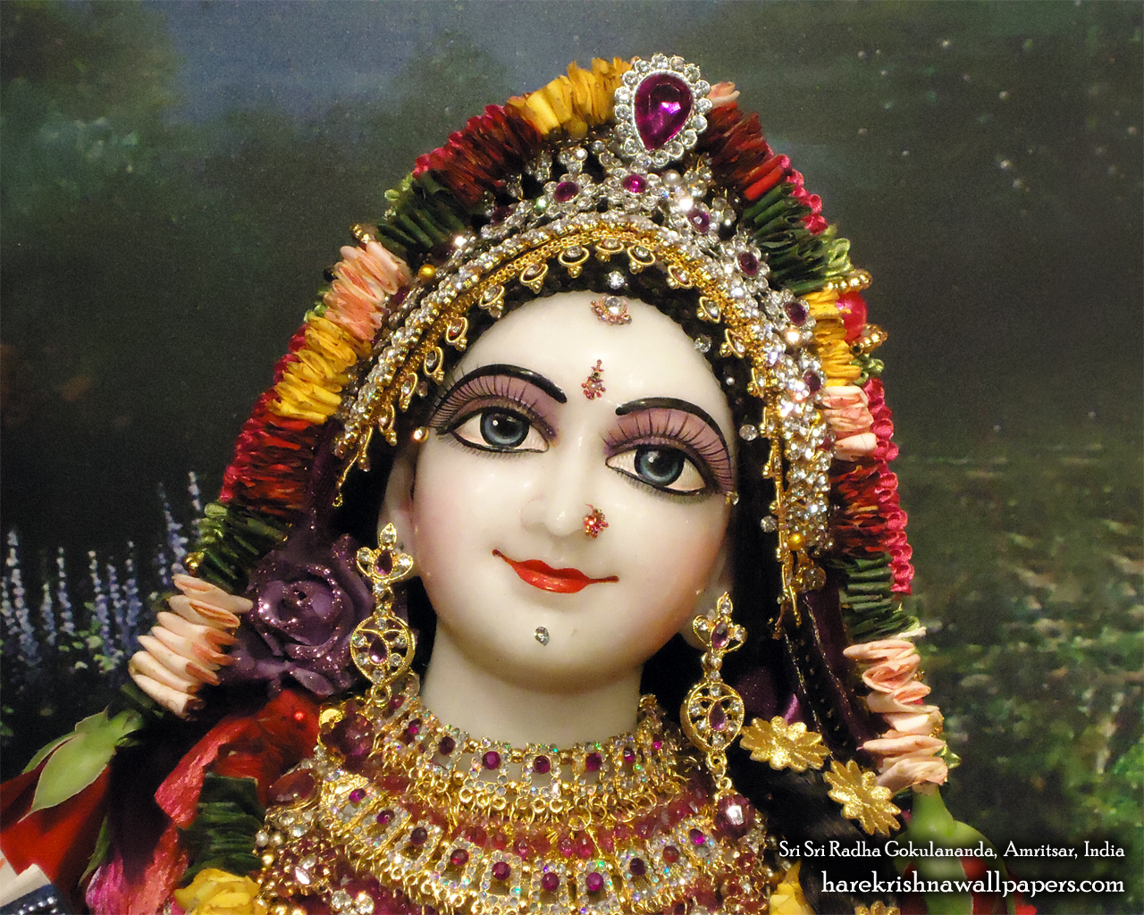 Sri Radha Close up Wallpaper (004) Size 1280x1024 Download