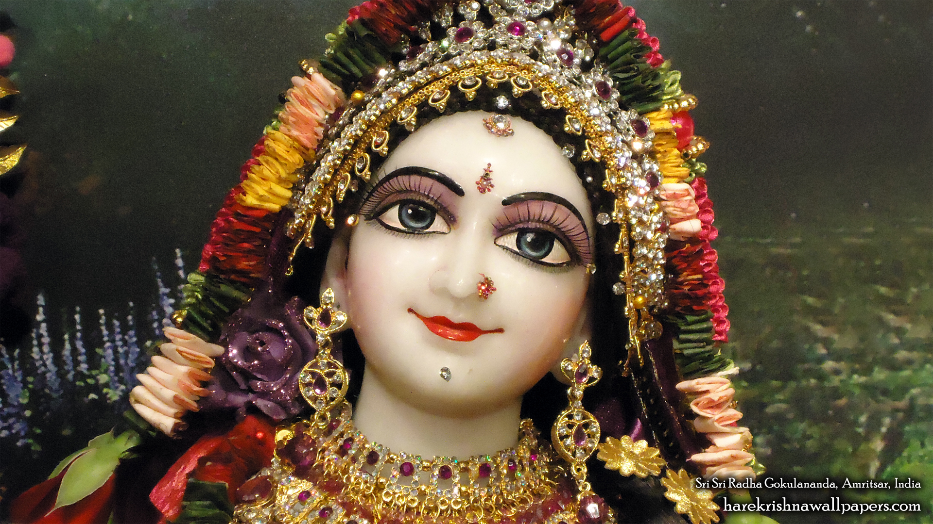 Sri Radha Close up Wallpaper (004) Size 1920x1080 Download