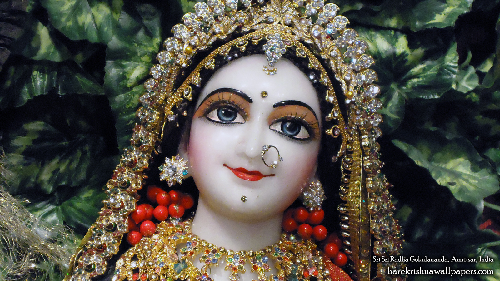 Sri Radha Close up Wallpaper (005) Size 1600x900 Download
