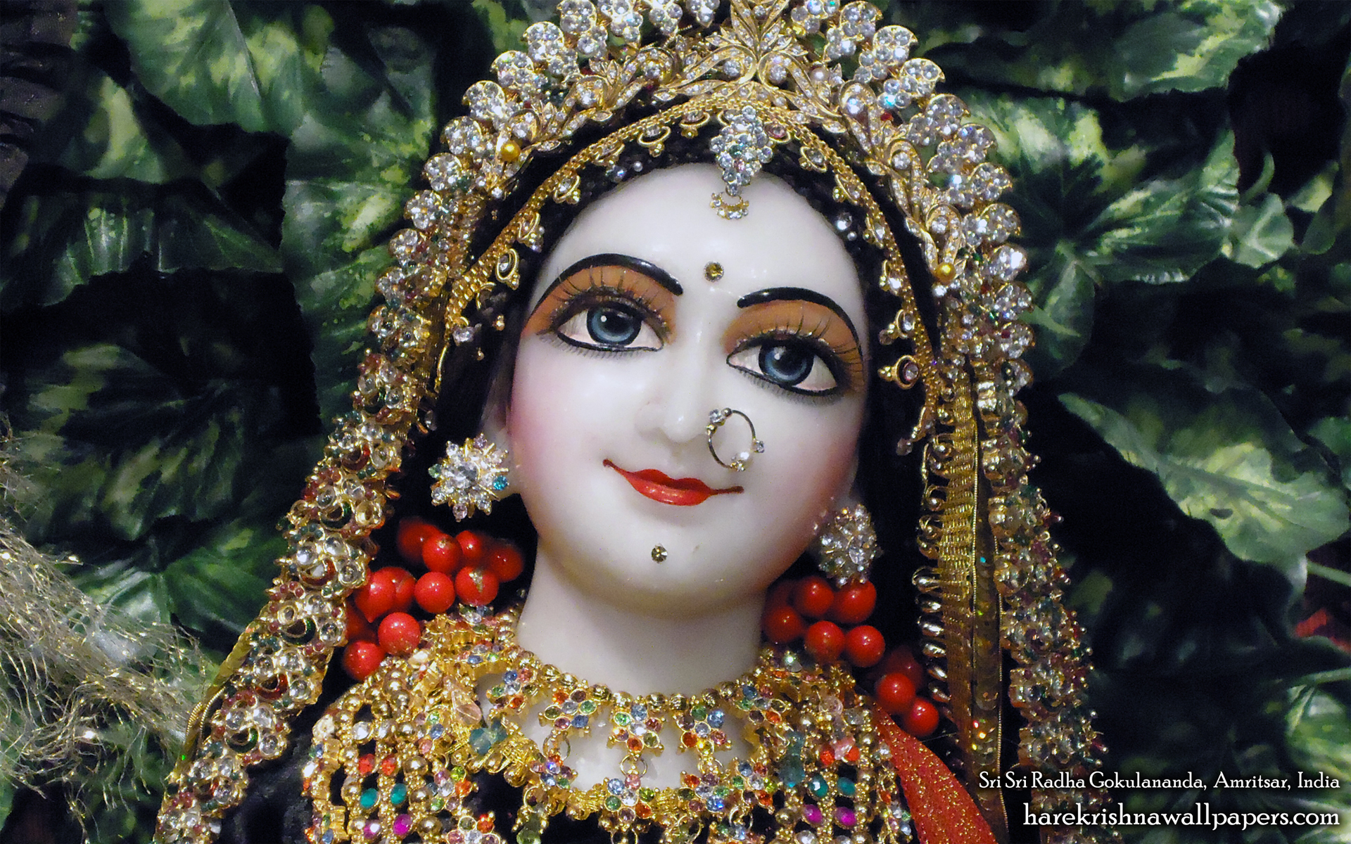 Sri Radha Close up Wallpaper (005) Size 1920x1200 Download