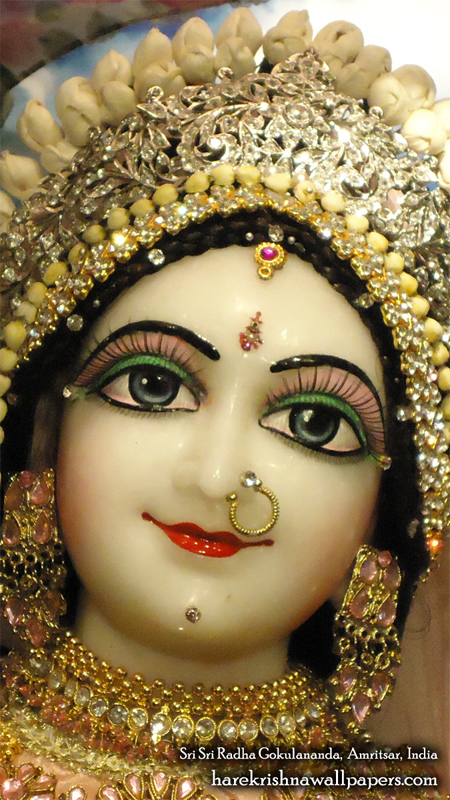 Sri Radha Close up Wallpaper (006) Size 450x800 Download