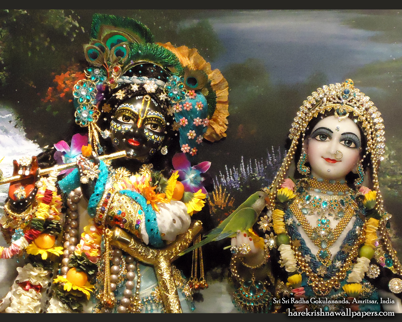 Sri Sri Radha Gokulananda Close up Wallpaper (007) Size 1280x1024 Download