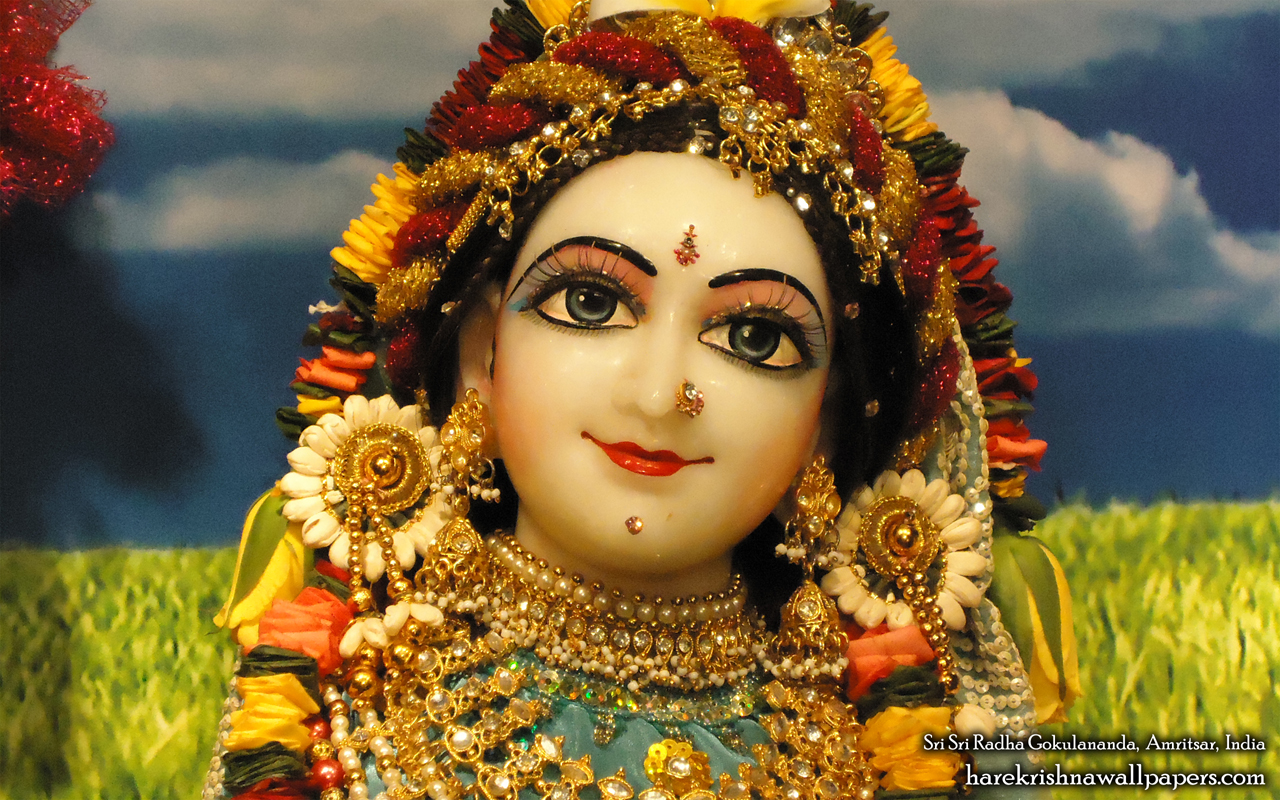 Sri Radha Close up Wallpaper (011) Size 1280x800 Download