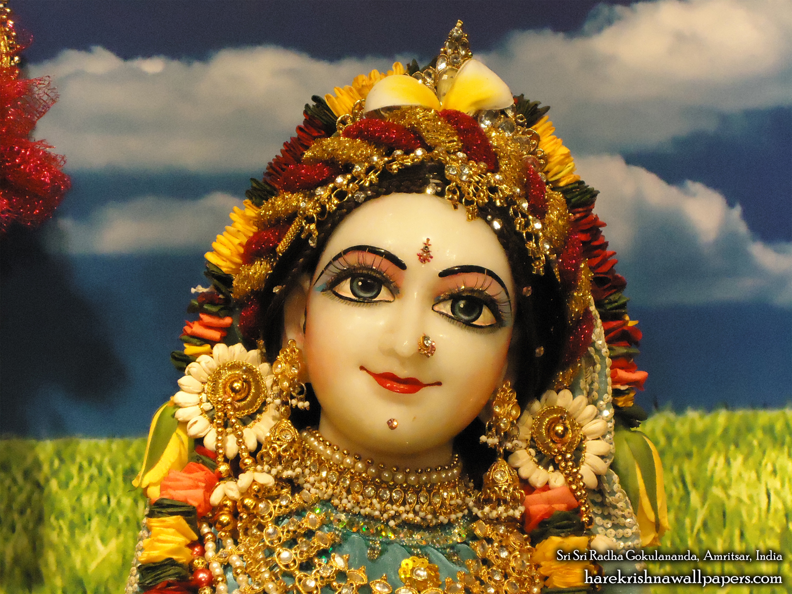 Sri Radha Close up Wallpaper (011) Size1600x1200 Download