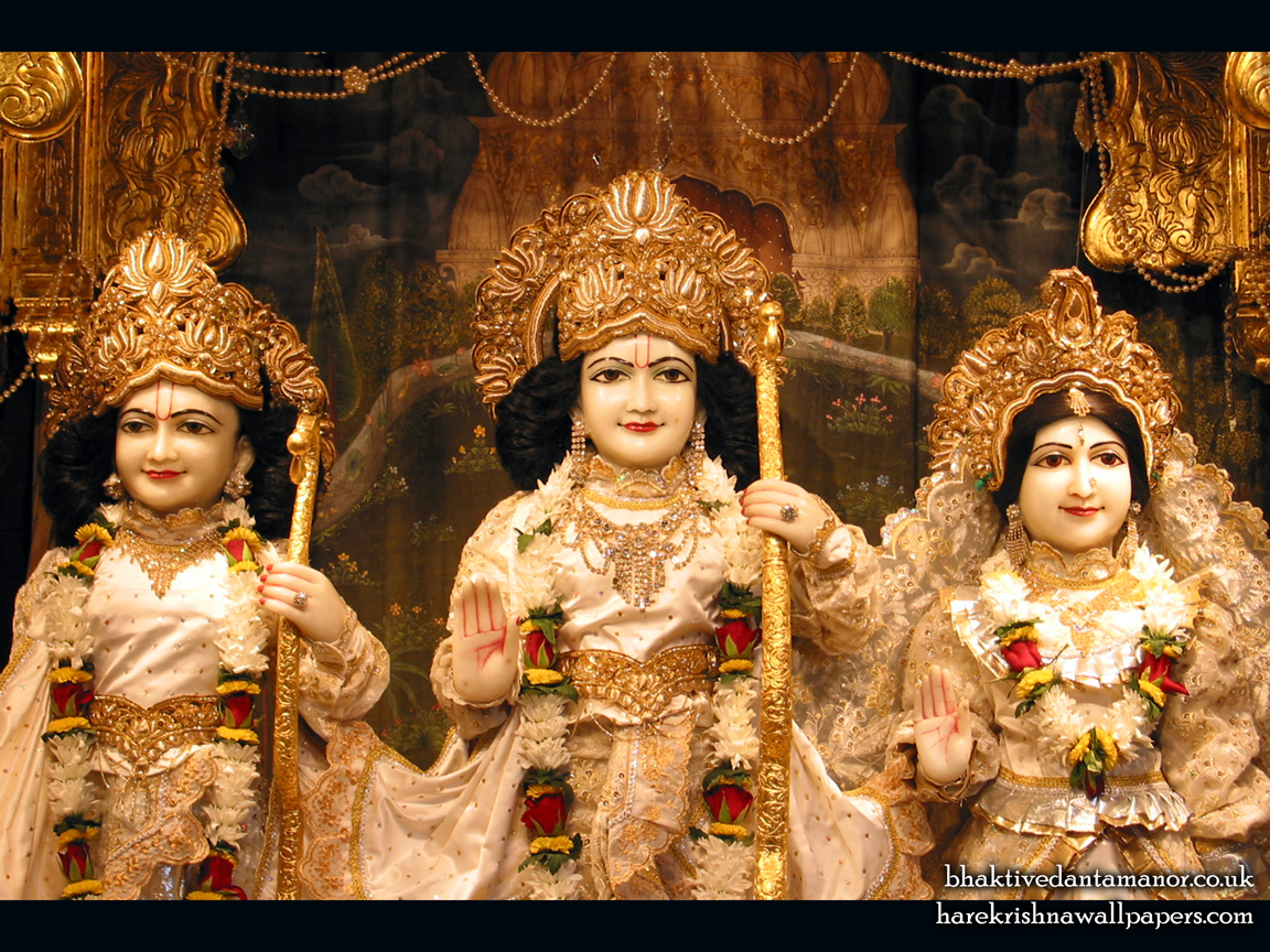 Sri Sri Sita Rama Laxman Close up Wallpaper (001) Size 1152x864 Download