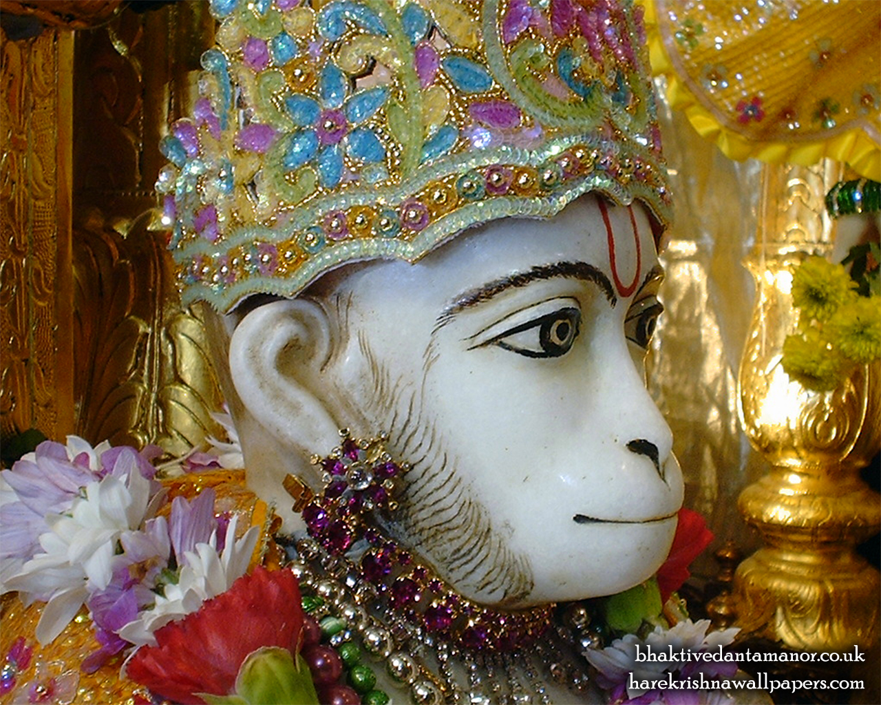 Sri Hanuman Close up Wallpaper (002) Size 1280x1024 Download