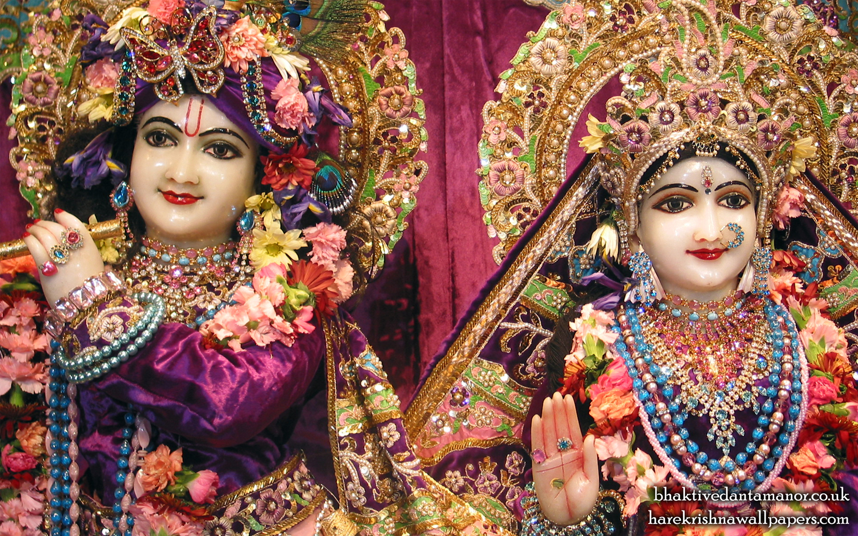 Sri Sri Radha Gokulanand Close up Wallpaper (002) Size 1680x1050 Download
