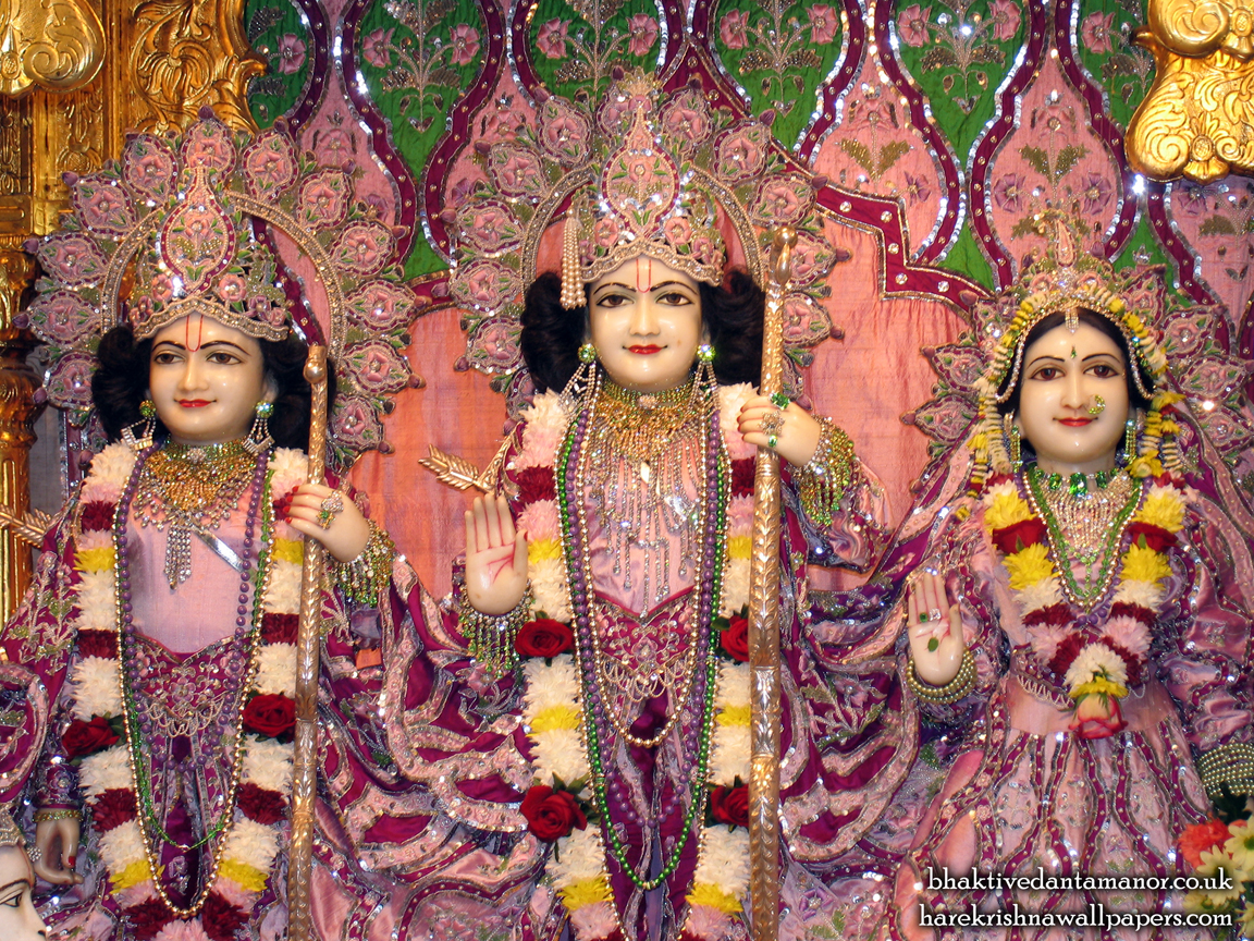 Sri Sri Sita Rama Laxman Close up Wallpaper (003) Size 1152x864 Download