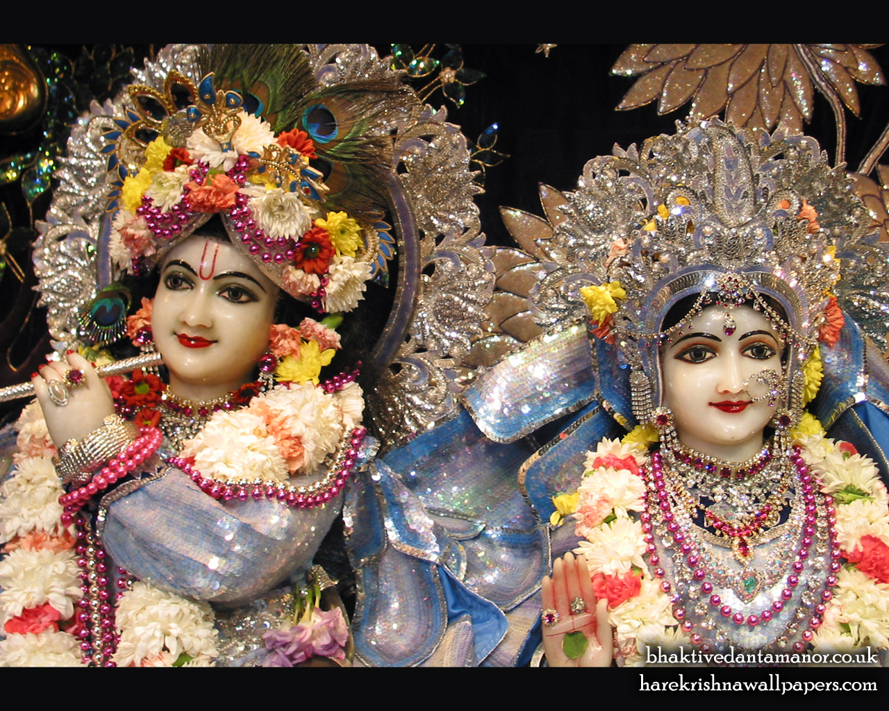 Sri Sri Radha Gokulanand Close up Wallpaper (004) Size 1280x1024 Download