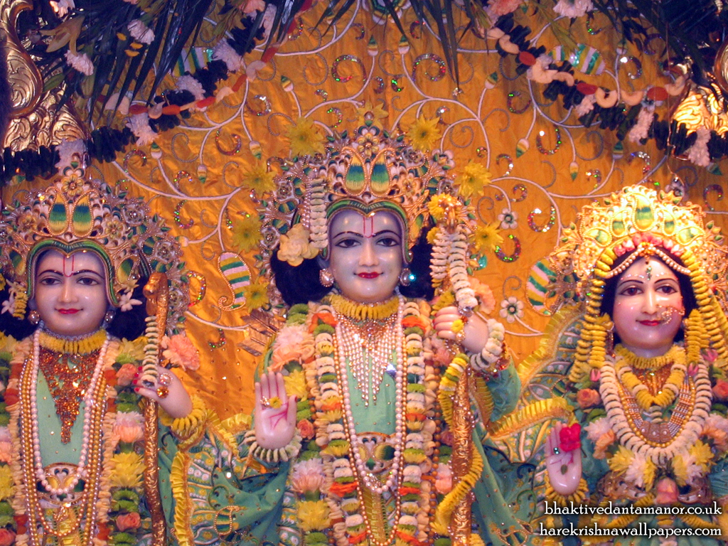 Sri Sri Sita Rama Laxman Close up Wallpaper (004) Size 1024x768 Download