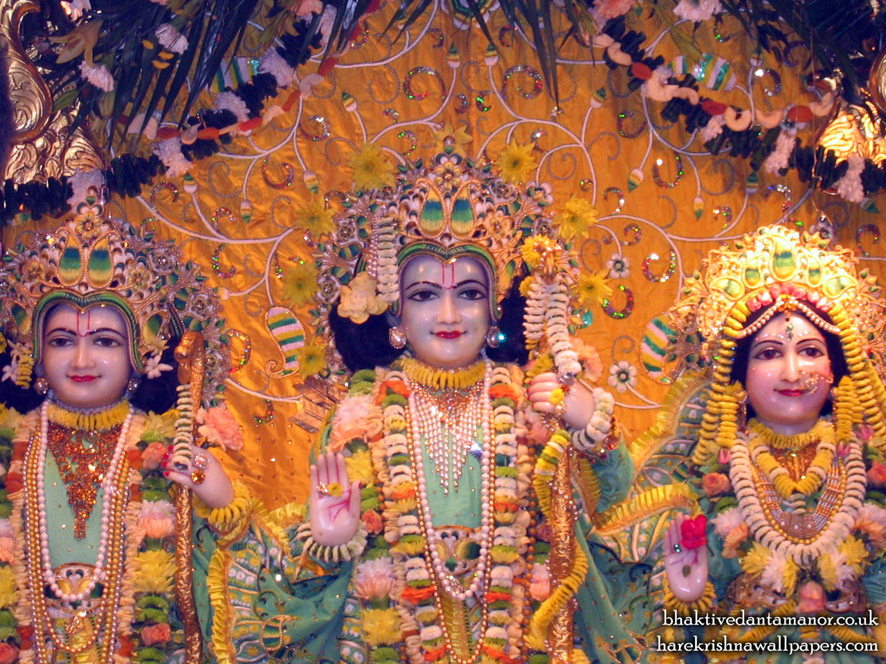 Sri Sri Sita Rama Laxman Close up Wallpaper (004) Size 1280x960 Download