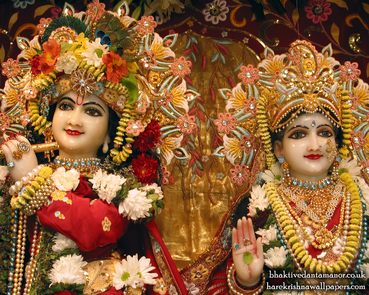 Sri Sri Radha Gokulanand Close up Wallpaper (006) Size 1280x1024 Download