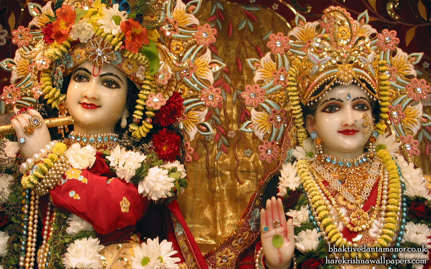 Sri Sri Radha Gokulanand Close up Wallpaper (006) Size 1440x900 Download