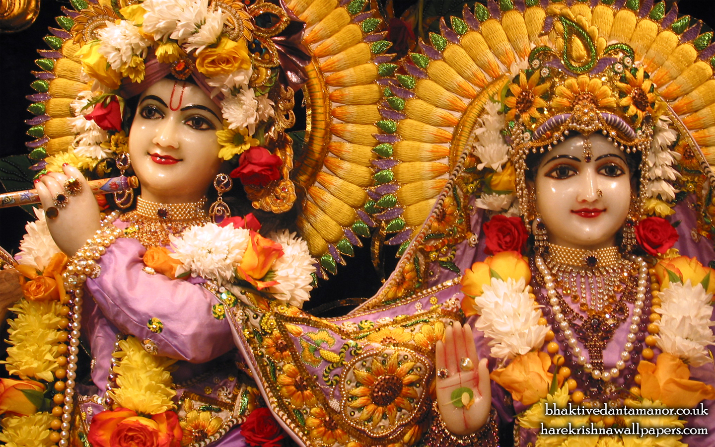 Sri Sri Radha Gokulanand Close up Wallpaper (007) Size 1440x900 Download