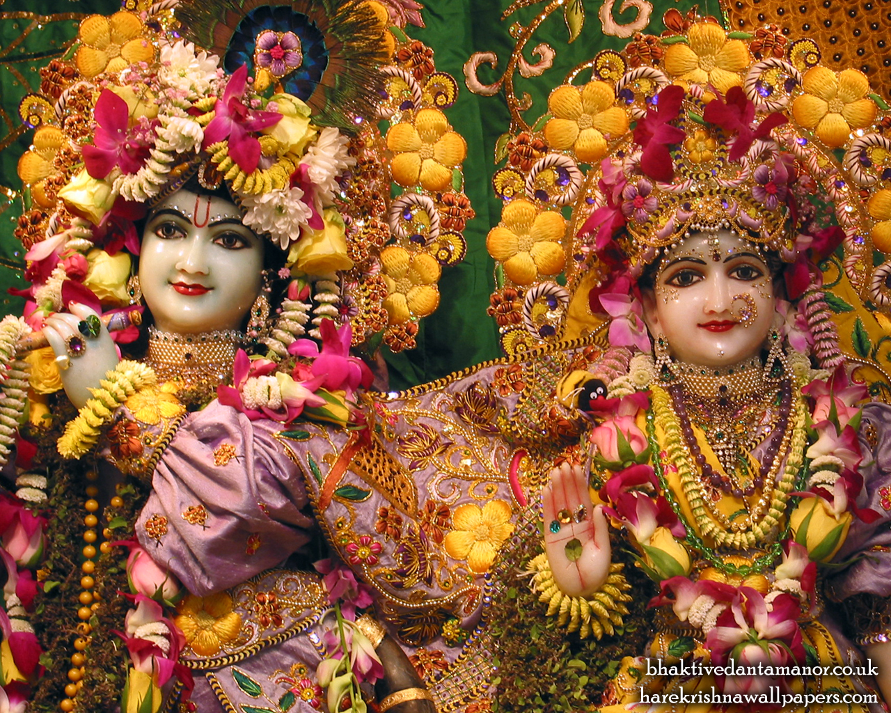 Sri Sri Radha Gokulanand Close up Wallpaper (008) Size 1280x1024 Download