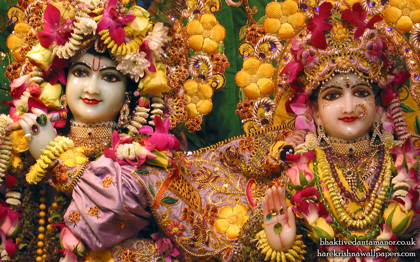 Sri Sri Radha Gokulanand Close up Wallpaper (008) Size 1440x900 Download