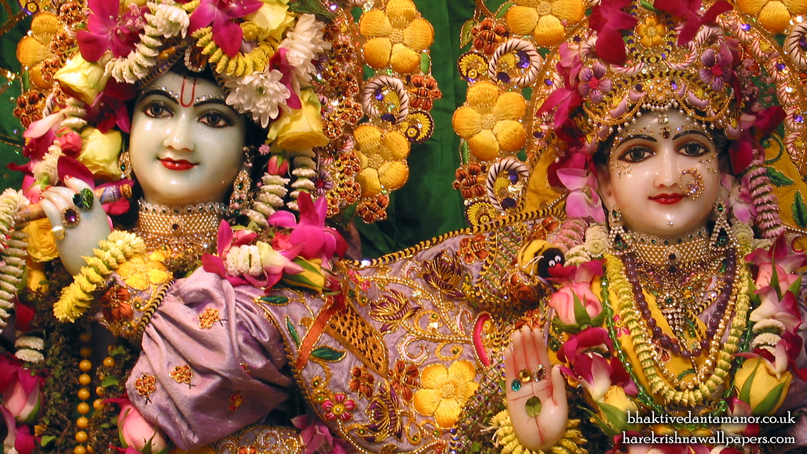 Sri Sri Radha Gokulanand Close up Wallpaper (008) Size 1600x900 Download