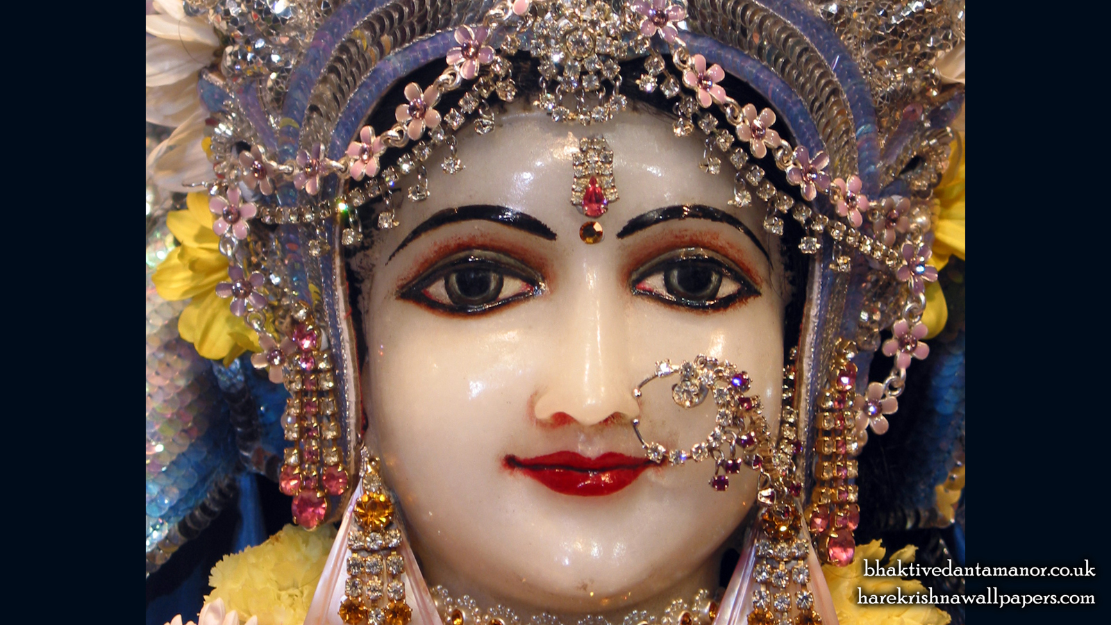Sri Radha Close up Wallpaper (009) Size 1600x900 Download