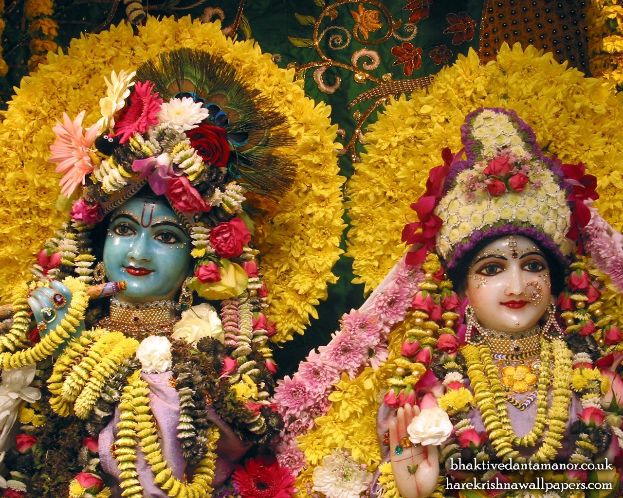 Sri Sri Radha Gokulanand Close up Wallpaper (009) Size 1280x1024 Download