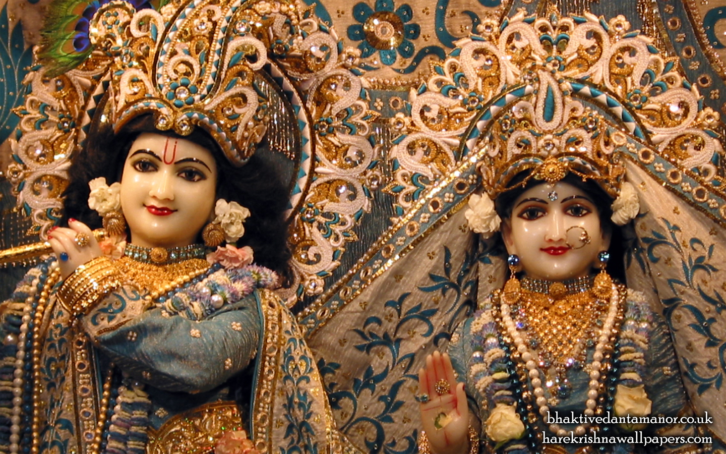 Sri Sri Radha Gokulanand Close up Wallpaper (010) Size 1440x900 Download