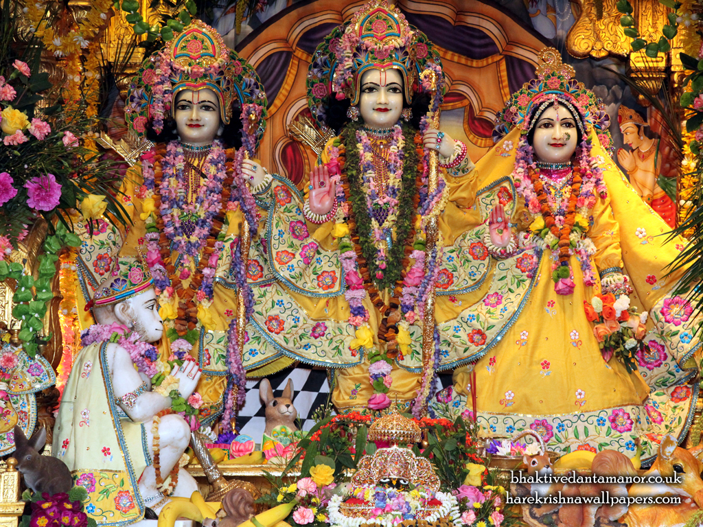 Sri Sri Sita Rama Laxman Hanuman Wallpaper (011) Size 1024x768 Download