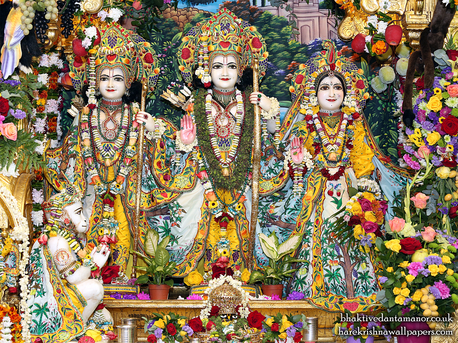 Sri Sri Sita Rama Laxman Hanuman Wallpaper (012) Size1600x1200 Download