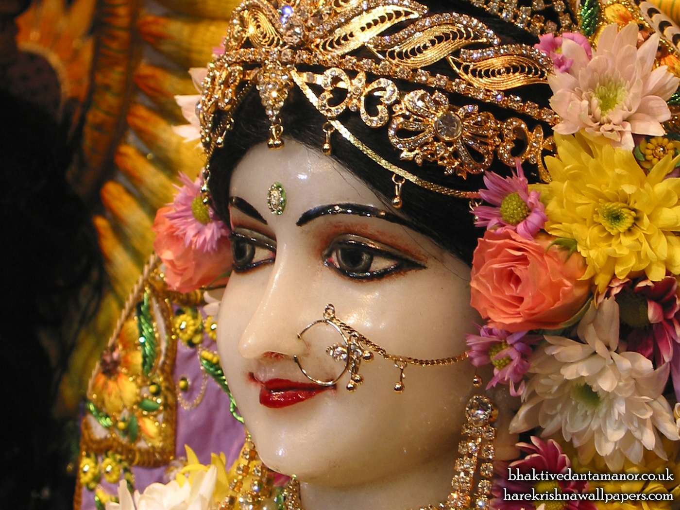 Sri Radha Close up Wallpaper (013) Size 1400x1050 Download