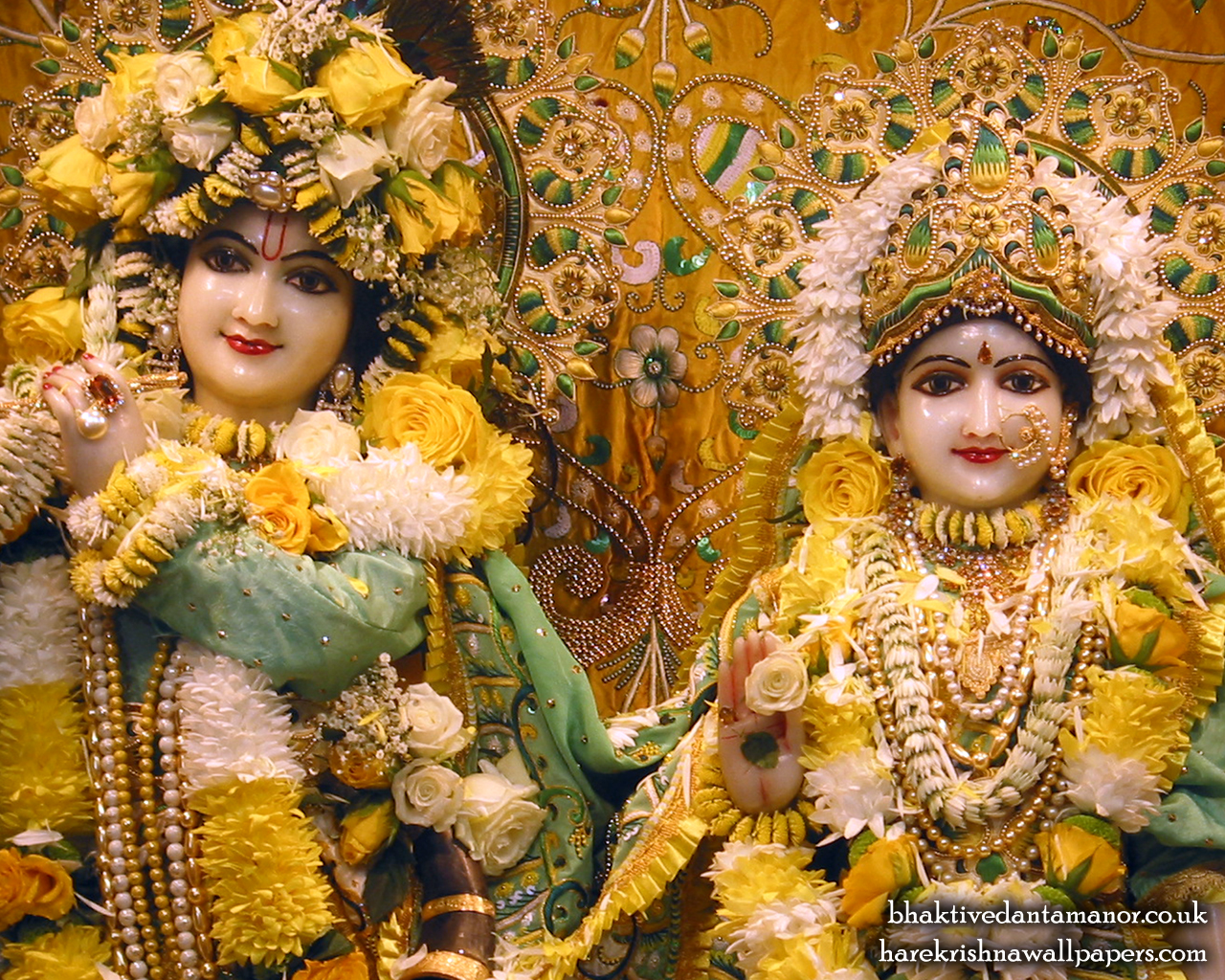 Sri Sri Radha Gokulanand Close up Wallpaper (013) Size 1280x1024 Download