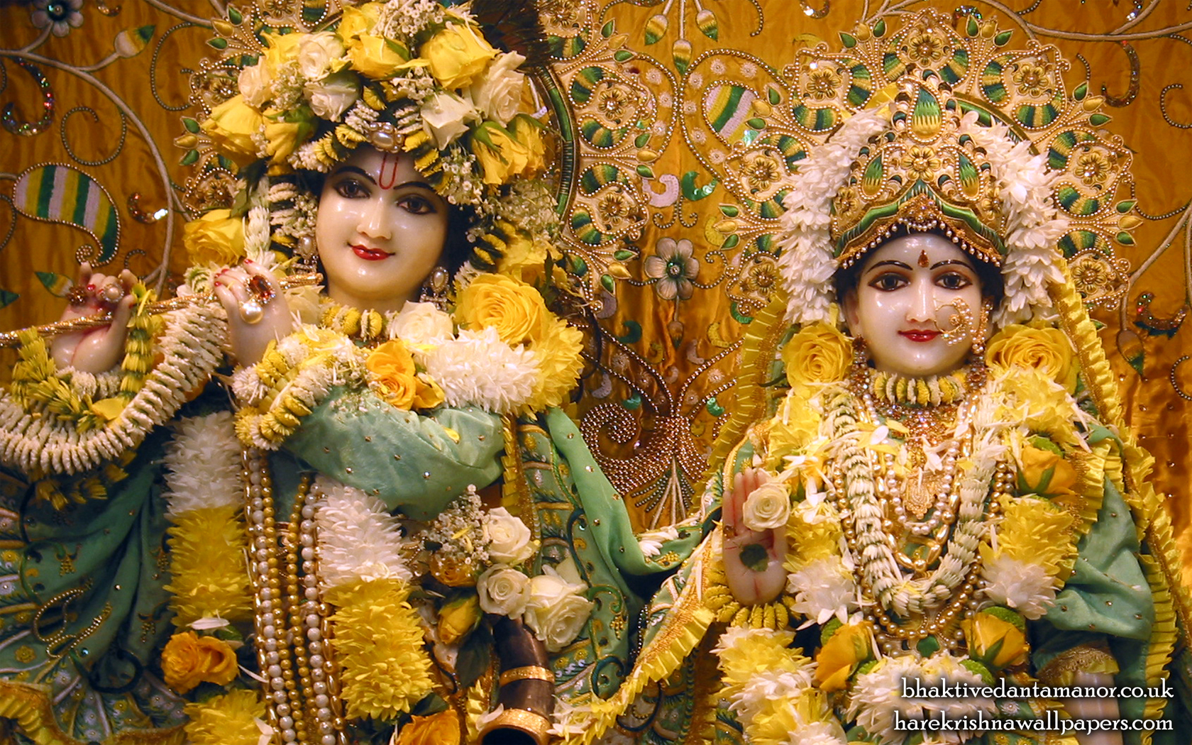 Sri Sri Radha Gokulanand Close up Wallpaper (013) Size 1680x1050 Download