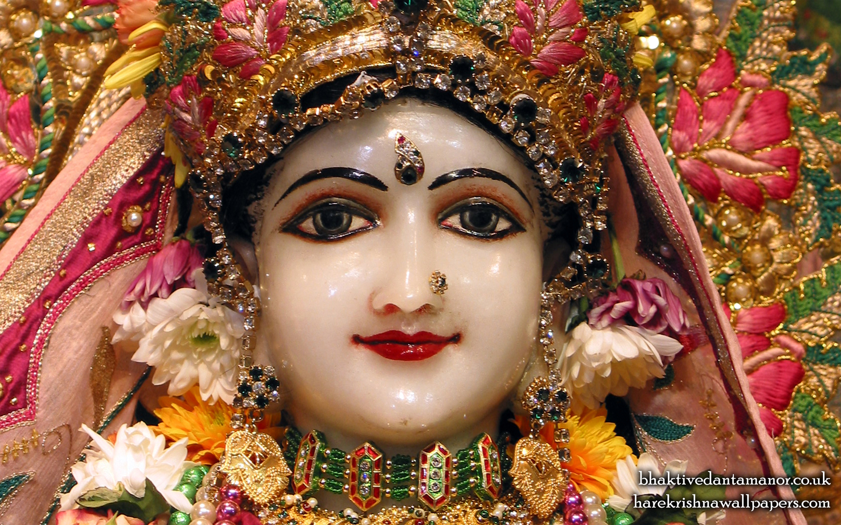 Sri Radha Close up Wallpaper (014) Size 1680x1050 Download