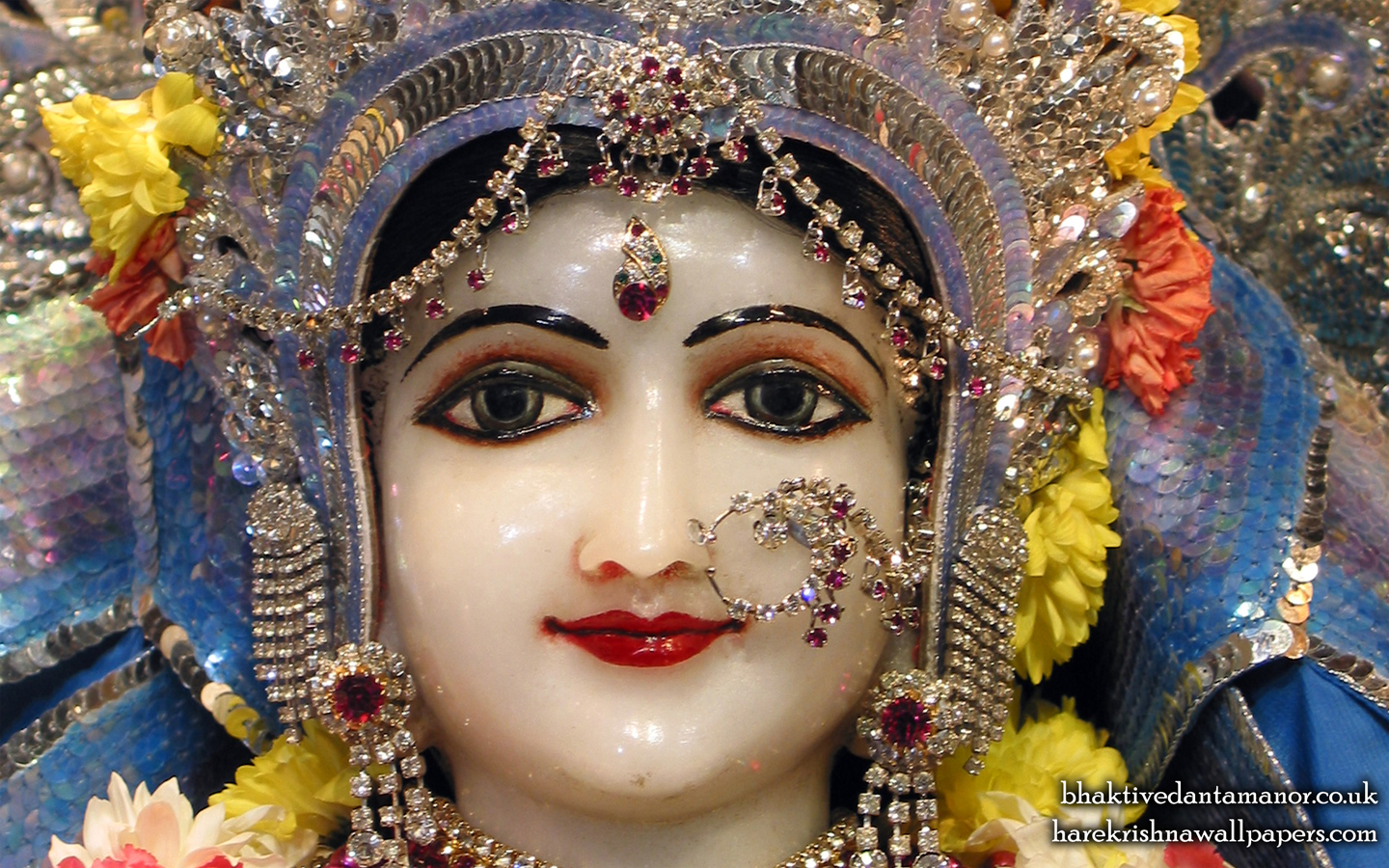 Sri Radha Close up Wallpaper (015) Size 1440x900 Download