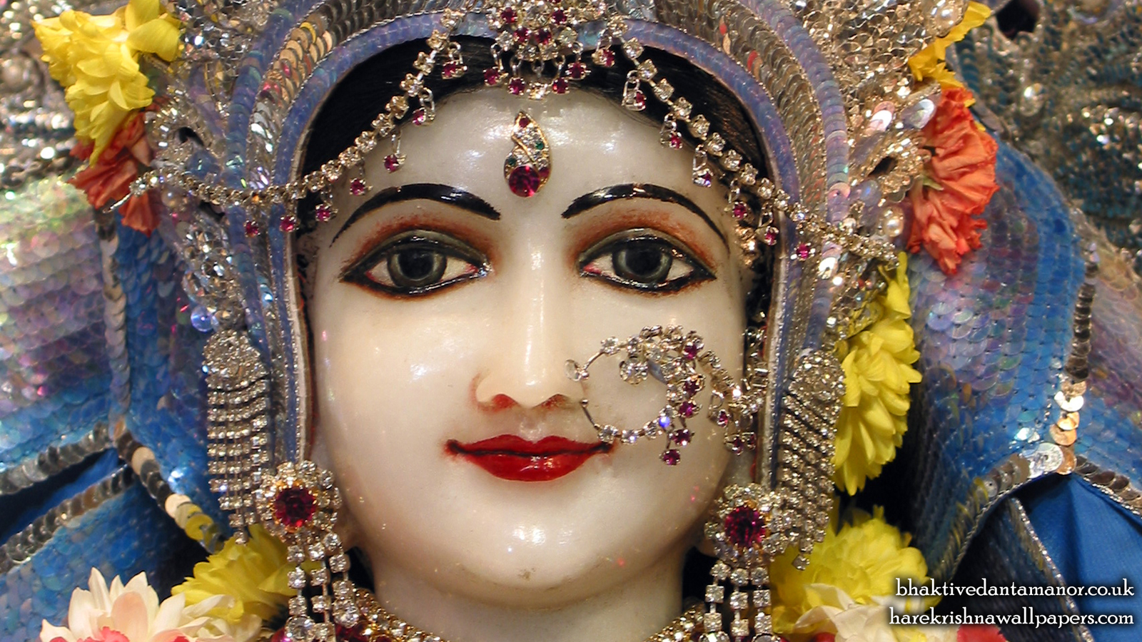 Sri Radha Close up Wallpaper (015) Size 1600x900 Download