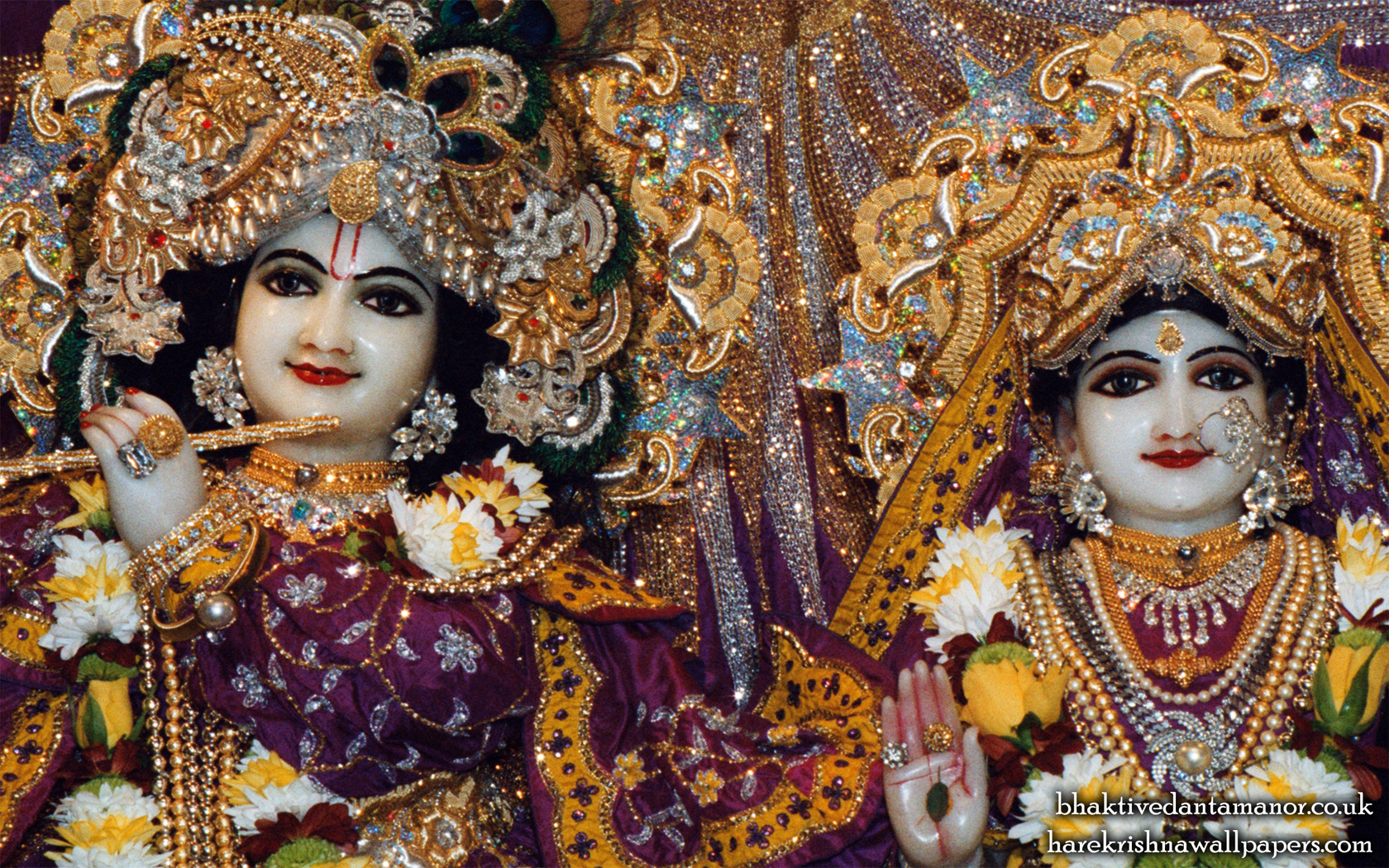Sri Sri Radha Gokulanand Close up Wallpaper (015) Size 1680x1050 Download