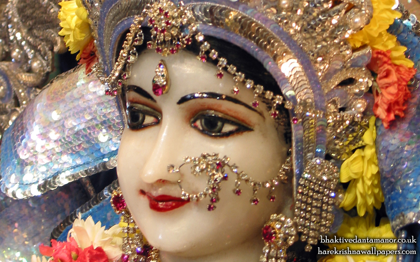 Sri Radha Close up Wallpaper (016) Size 1440x900 Download