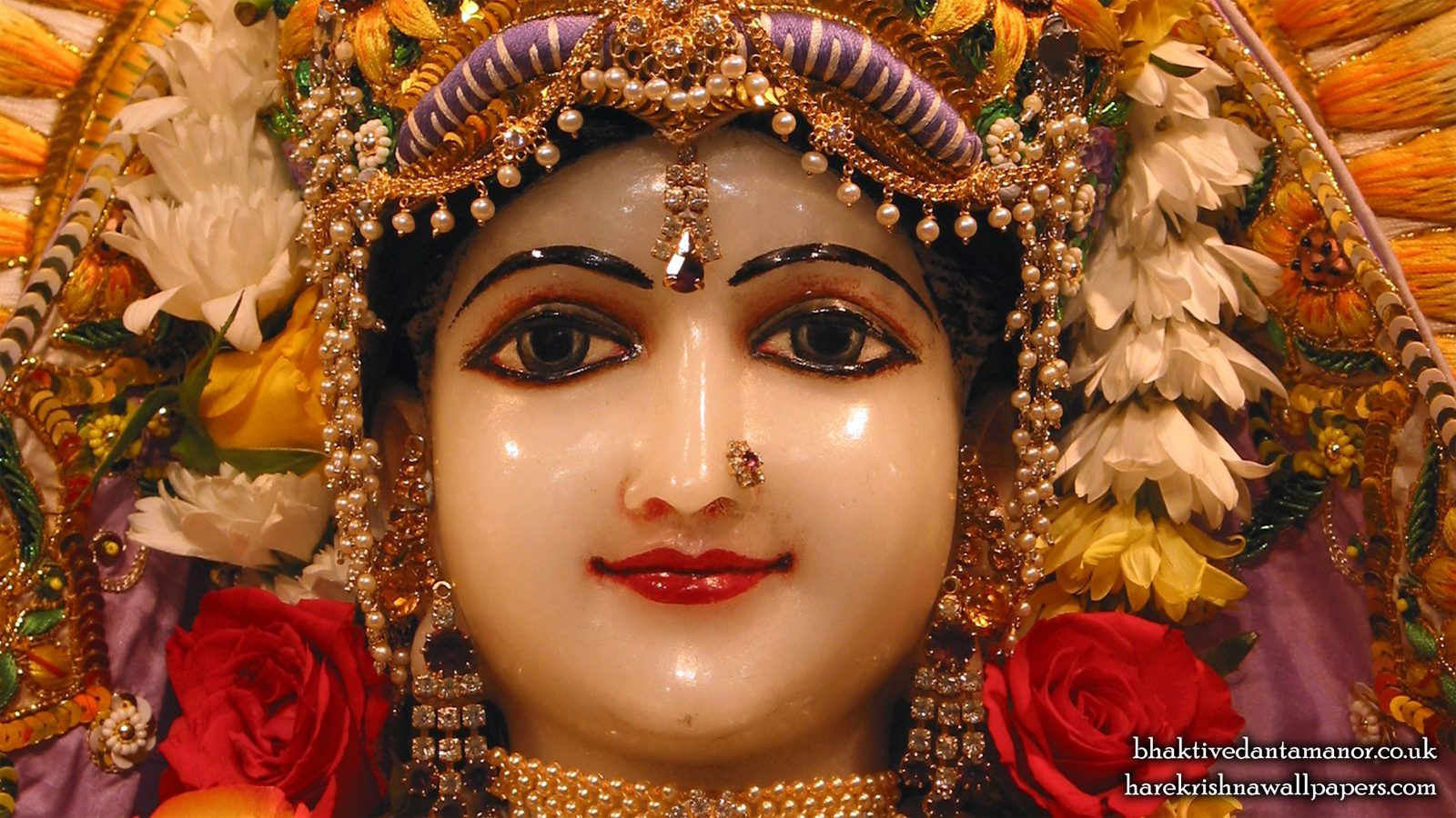 Sri Radha Close up Wallpaper (017) Size 1600x900 Download