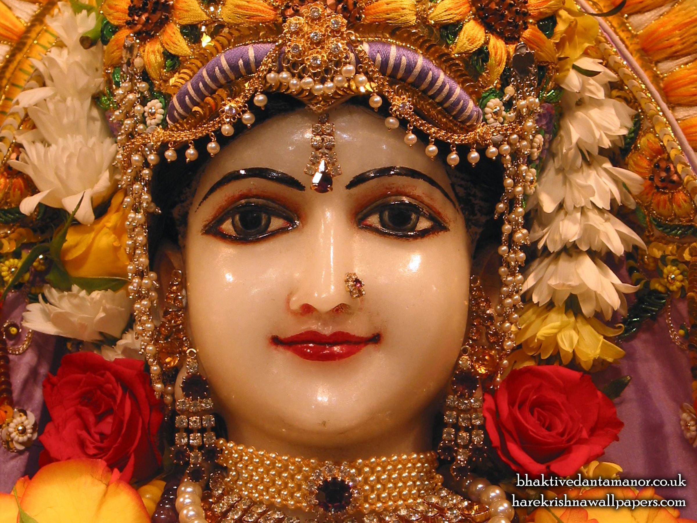 Sri Radha Close up Wallpaper (017) Size 2400x1800 Download