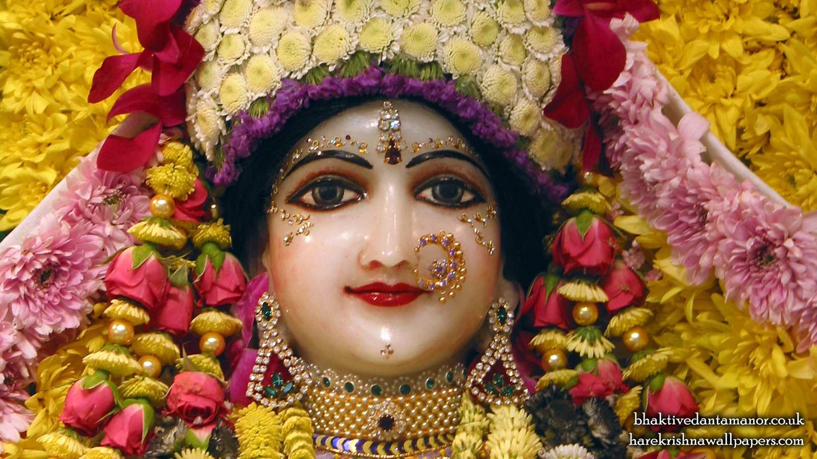 Sri Radha Close up Wallpaper (020) Size 1600x900 Download