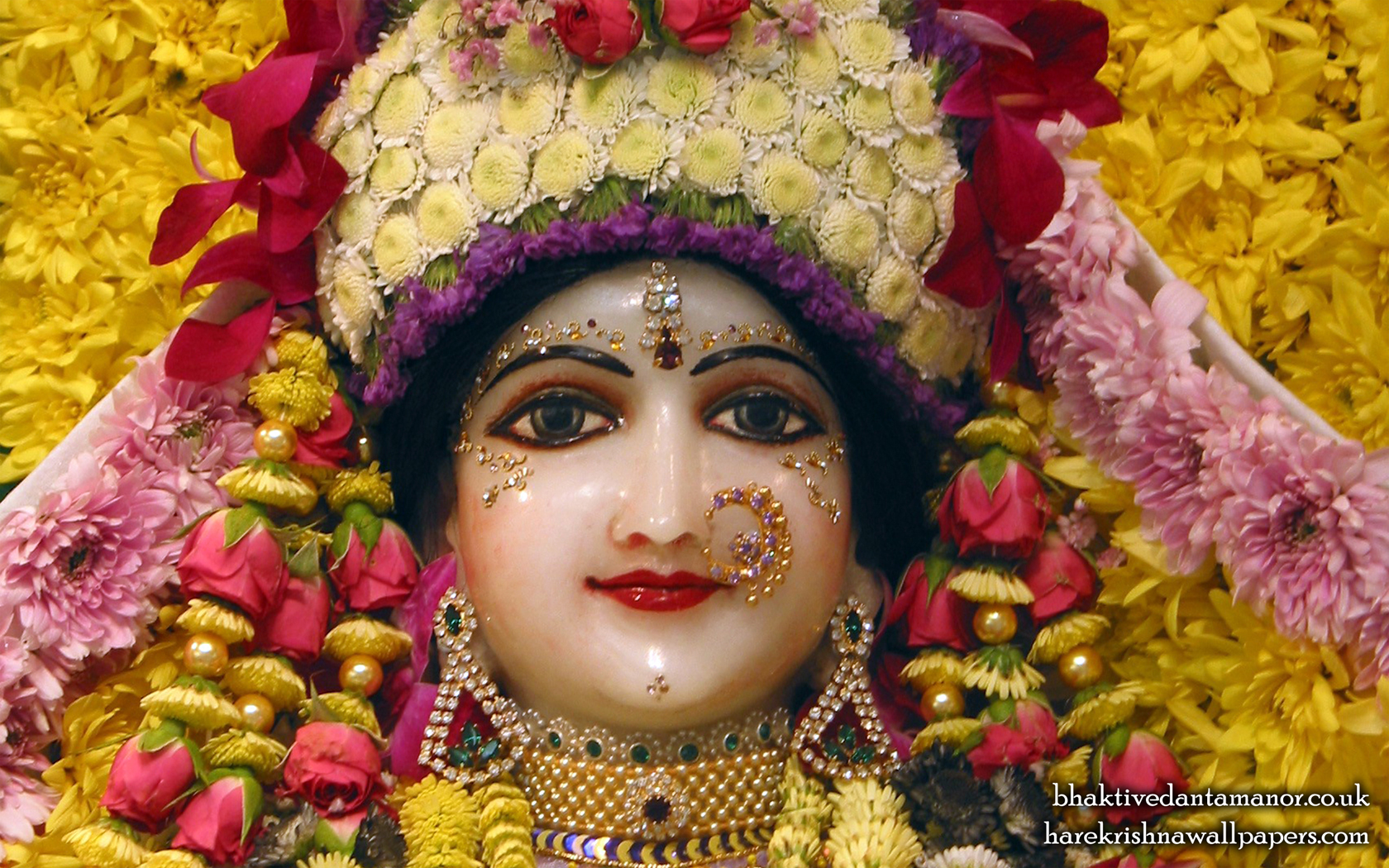 Sri Radha Close up Wallpaper (020) Size 1680x1050 Download